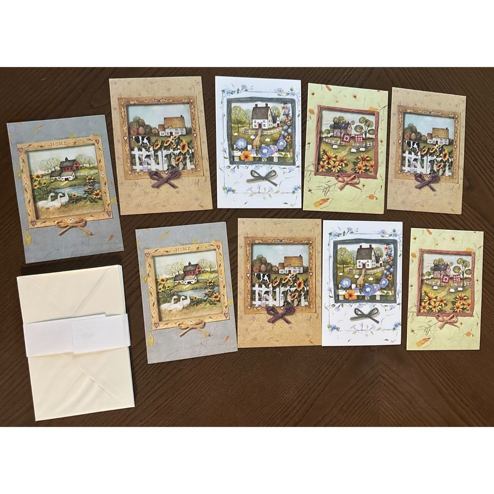 Set of 9‎ Various Greeting Cards Olympia Sales Rustic Farmhouse Nature Birthday